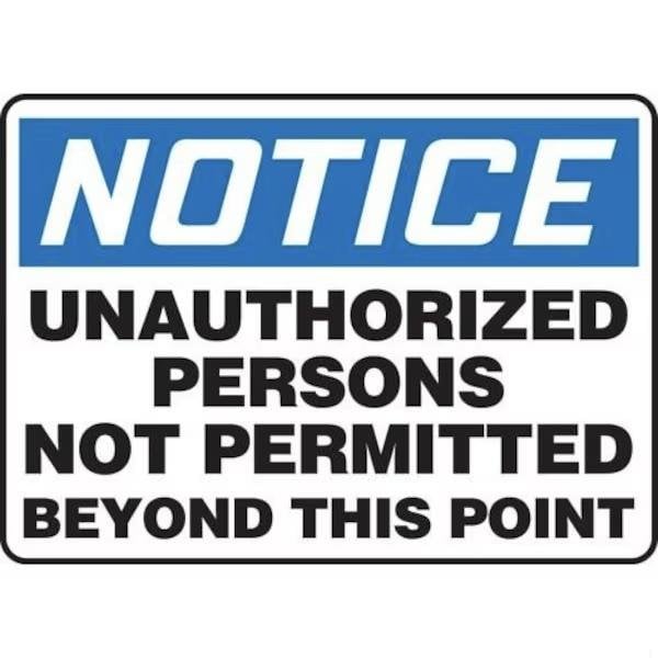 Accuform OSHA NOTICE SAFTEY SIGN DO NOT MADM850XL MADM850XL - main